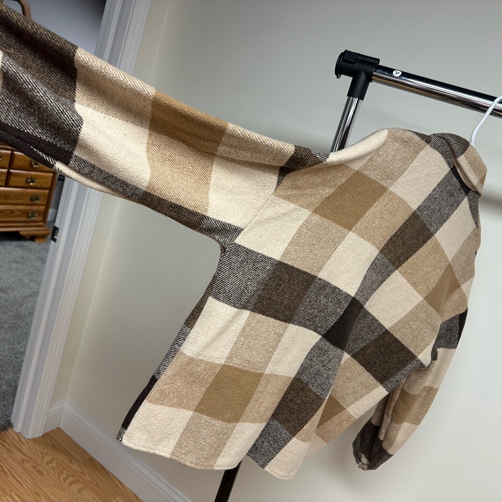 Plaid Button-Up Jacket - image 3